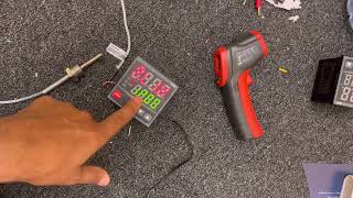How to set temperature in temperature controller in AX7 series RTD SENSOR