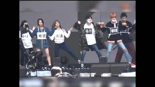 BTS , Twice and Gfriend dancing together on stage  (Sorry Sorry) 💜