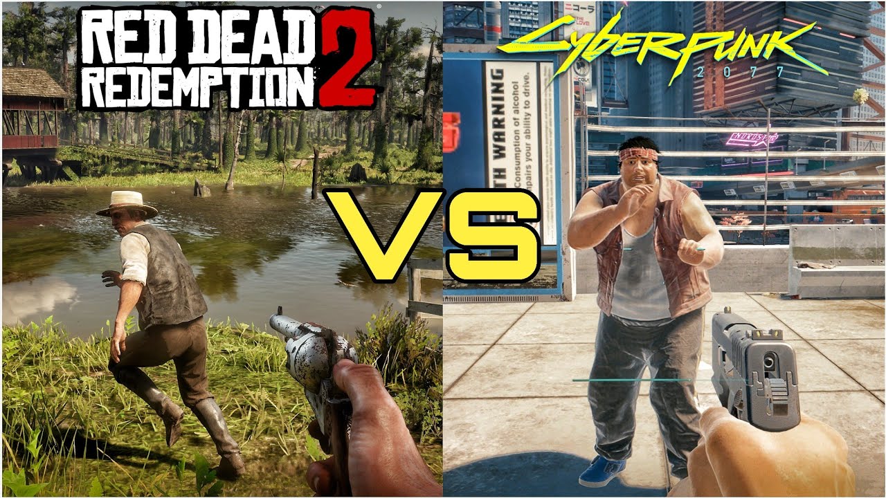 RED DEAD REDEMPTION 2 VS CYBERPUNK 2077 • Which is the best? phisics ...