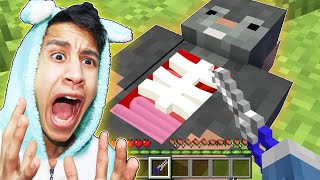 تحطيم كل عظام صديقي الفار النوب - أسوء تحدي بالعبة ماين كرافت ... !؟🔥😱