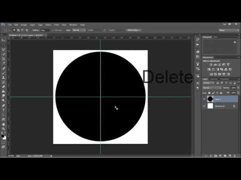 ინი და იანის ლოგო / How To Make Yin and yang - Photoshop