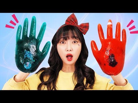얼음손 녹이기 과학실험 Eaasy DIY Science Experiment for <strong>kids</strong> Ice Hand <strong>Gloves</strong> !!!