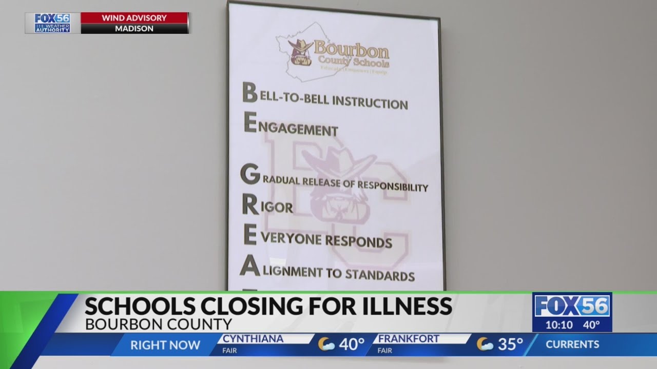 Bourbon County Schools closed Friday due to illness - YouTube