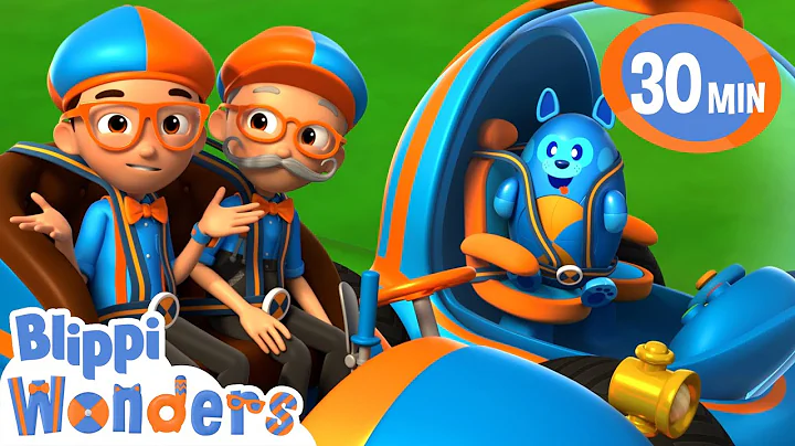 Blippi Wonders | Learning Cars and Vehicles + More! | Blippi Animated Series | Cartoons For Kids