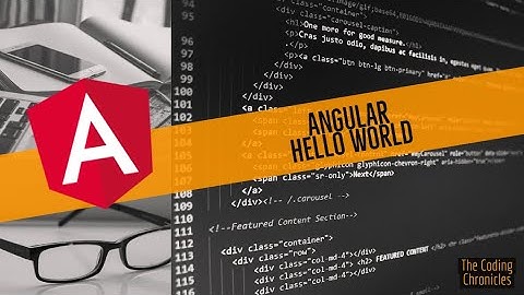 Angular Tutorial - Hello World
