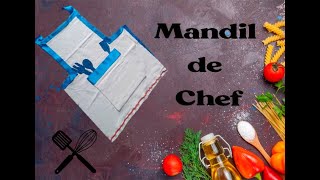 mandil mini chef facil sin costuras