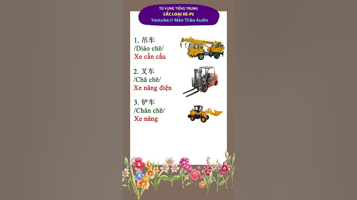 Số tới của xe nâng tiếng hoa dịch là gì