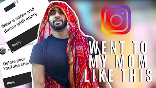 📲 INSTAGRAM Controls My Actions! | I Wore a SAREE!! 👗 | Dare Me 🔥