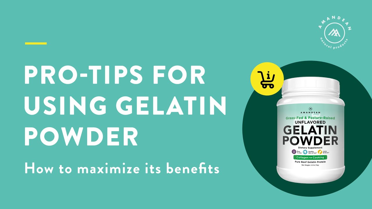 Using Beef Gelatin Collagen powder benefits YouTube