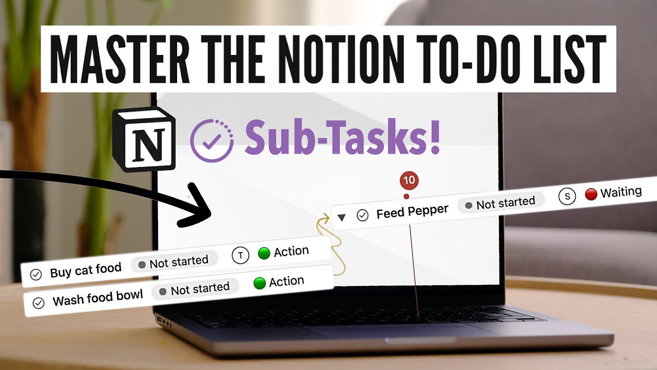 Notion Sub Tasks  Dependent Tasks To Do List Setup Tutorial 2023