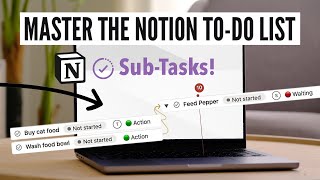 Notion SubTasks & Dependent Tasks! ToDo List Setup Tutorial 2023