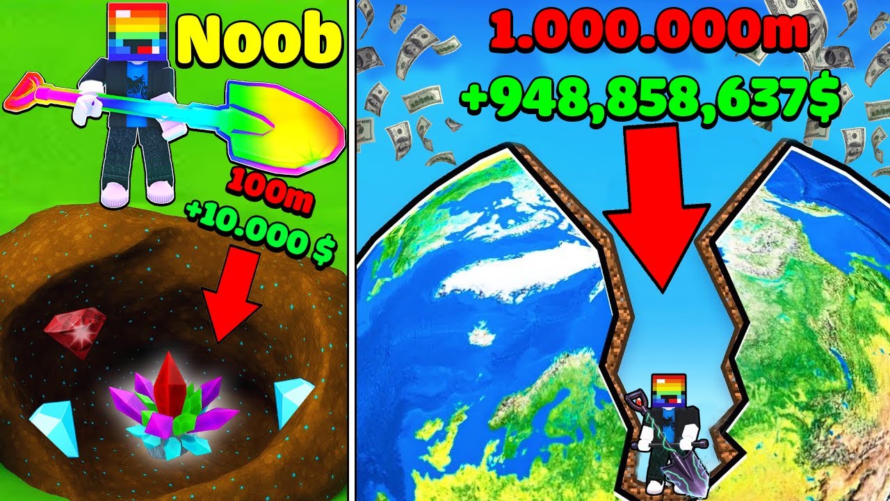 MINI GAME : CUỘC THI XẺNG ĐÀO KHOÁNG SẢN VIP NHẤT ** T GAMING ĐÀO 1 TRIỆU MÉT XUYÊN TRÁI ĐẤT PHÁ ĐẢO