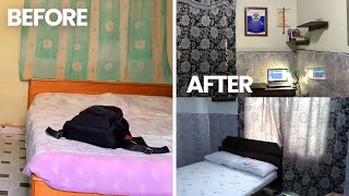 Low Budget SMALL ROOM MAKEOVER | Bedroom Transformation on Budget - Efyakimora