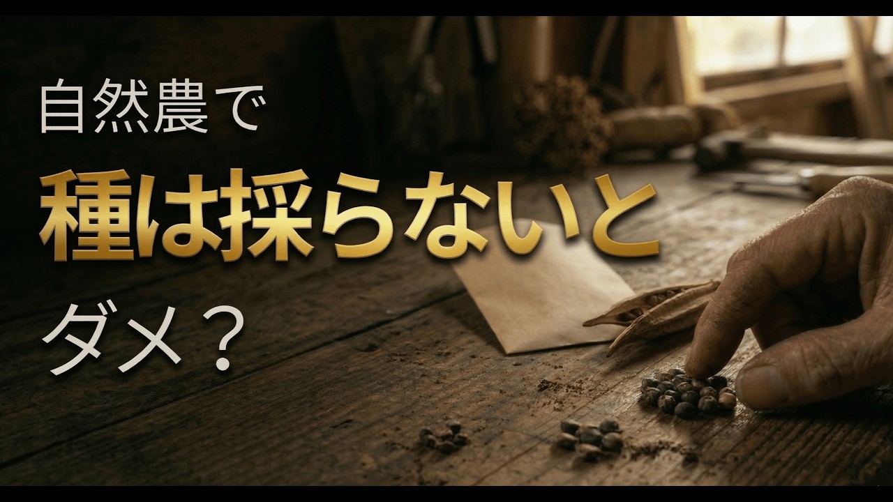 自家採種、どこまでやる？｜自然農の「距離感」設計（メリット・リスク整理）