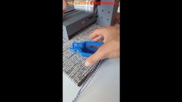 CNC from regular 3D Printer Engraves Logo #Shorts