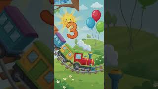 Number station train 123 🤓 #Nursary raymes