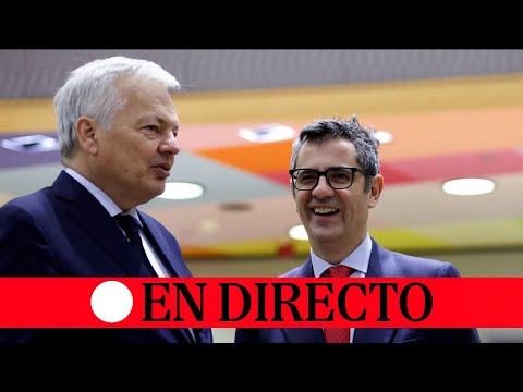 🔴 DIRECTO | Comparecencia conjunta de Bolaños con el comisario de Justicia Reynders