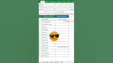 How to remove file extension from file name in Excel #excelspreadsheettips #excelfunctions