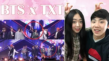 Couple Reacts To: BTS x TXT INTERACTION Encore Stage Reaction