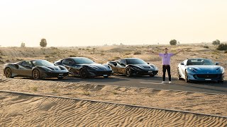 300km/h fly-by with the loudest Ferrari 812 exhaust in Dubai !! Novitec Desert Run #1