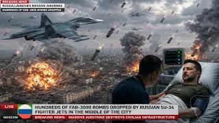 Zelensky Seriously Injured: 3 Minutes Ago, SU-34 Pilot Dropped Dozens of FAB-3000 Bombs on Kyiv