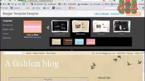 Blogger Tutorial Part-2 ( how to change or edit your blogger theme )