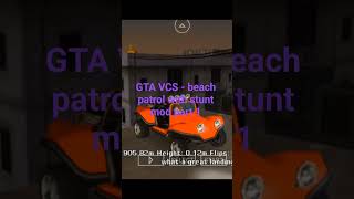 GTA VCS - beach patrol with stunt mod part 1 #gtavicecity #gtavmods #stuntcar #flyingcars