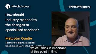 How should Pharma respond to the changes to NHS specialised services?