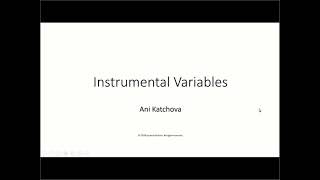 Instrumental Variables