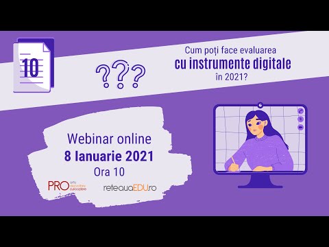 Webinar Cum poți face evaluarea cu instrumente digitale?