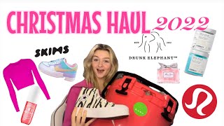 CHRISTMAS HAUL 2022! (drunk elephant, lululemon and more!)