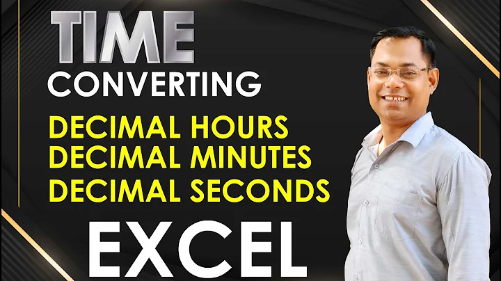 Converting decimal hours, minutes, or seconds to a time in Microsoft Excel