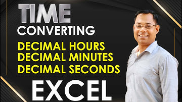 Converting decimal hours, minutes, or seconds to a time in Microsoft Excel