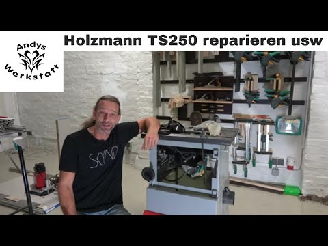 Set up a new workshop to repair the TKS250 Holzmann, use a French cleat for the clamps, etc.