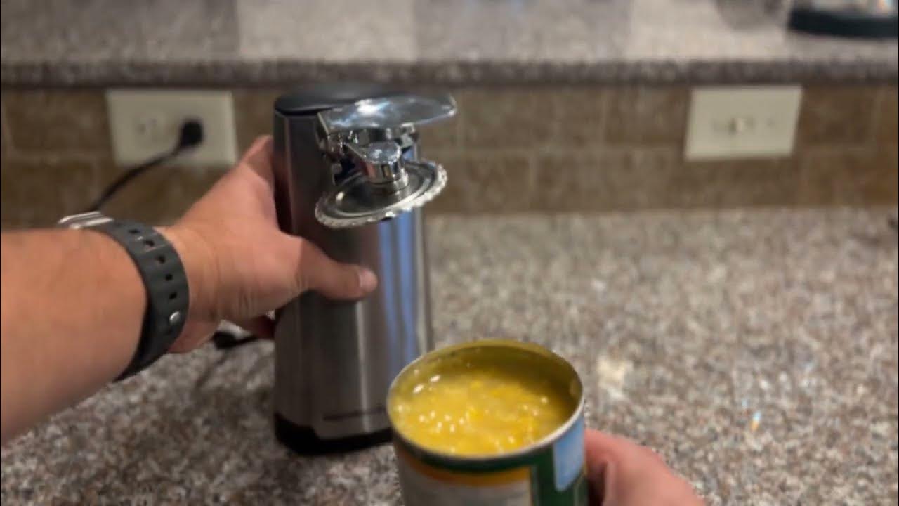 Review of the Hamilton Beach Electric Automatic Can Opener YouTube