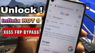 Infinix HOT 9 X655C Google Account lock bypass / X655 frp Bypass /Android 10 No Pc / 100% Working ✅