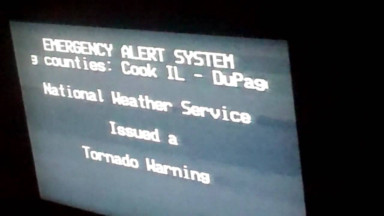 Emergency Alert System: Chicago Tornado Warning 6-21-11 ...