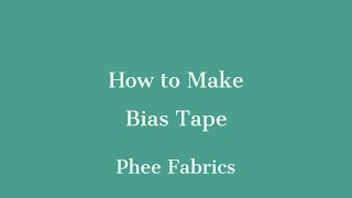 Sew It Slow Bias Tape