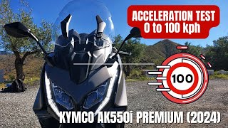 KYMCO AK550i Premium (2024) | 0 to 100 kph Acceleration Test | VLOG 403