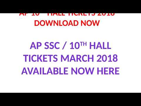 Manabadi AP 10TH HALL TICKETS 2018 DOWNLOAD NOW