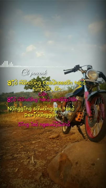 Ojo mandang teko penampilan utowo rupo lurr penting setia