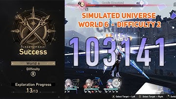 Simulated Universe World 6 - Difficulty 2 - E0 Seele - Honkai: Star Rail