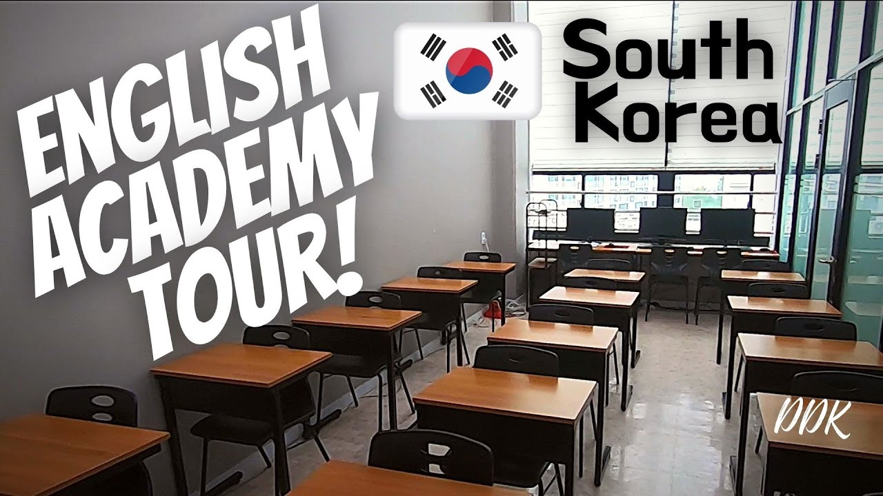 English Hagwon Tour (영어학원) - South Korea English Academy Tour - YouTube