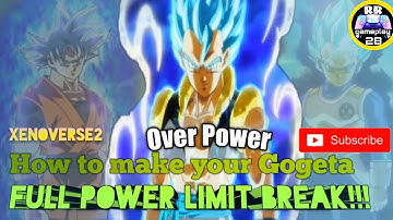 Xenoverse 2 How to make your Gogeta ssgss Full Power Limit Break! OP Comet Strike, Meteor Explosion