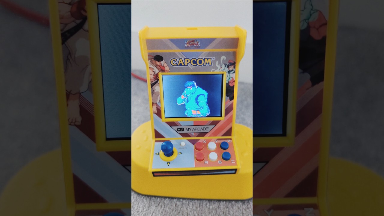 Street Fighter II Mini Arcade Machine - Top Portable Retro Gaming Console