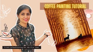 Painting With Coffee | IS IT POSSIBLE 🤔 | IN HINDI | PaintellectualPriya