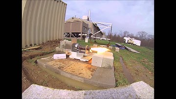 UC Hybrid Rocket Team - Static Test 1 (4/8/15)