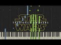 Star Wars: The Force Awakens - Trailer Music - Piano (Synthesia)