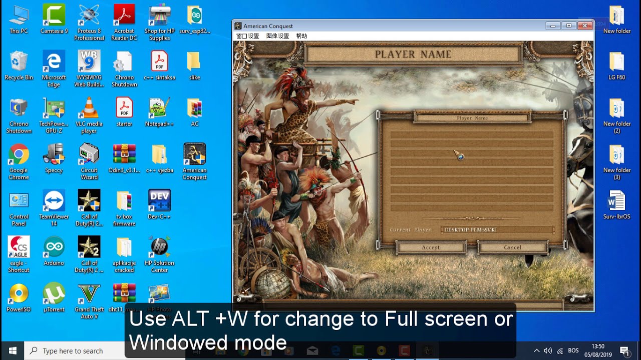 American Conquest Install Guide Windows 10, 8, 7, Black Screen Fix.