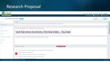 Vivli Data Request Form Training Video